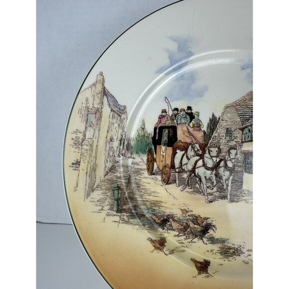 Royal Doulton Old English Coaching Scenes Dinner Plate Rare Mint - Picture 2 of 8